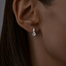 Серьги SOKOLOV - Серебро 925, Фианит (арт. 94025657)