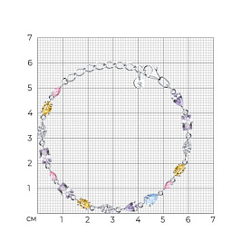 Браслет SOKOLOV - Серебро 925, Фианит (арт. 94051240)