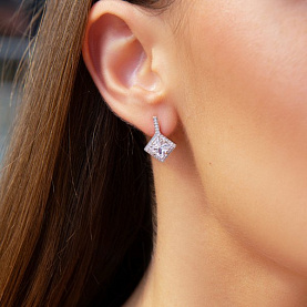 Серьги Talant - Серебро 925, Фианит (арт. 10-72-0001-21139)
