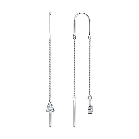 Серьги SOKOLOV - Серебро 925, Фианит (арт. 94020568)