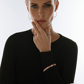 Кольцо ЮФ Династия - Золото 585, Фианит (арт. 026681-1102)