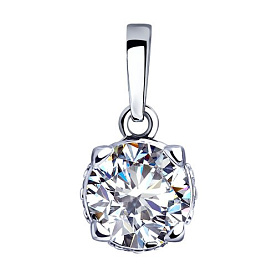 Подвеска SOKOLOV - Серебро 925, Фианит (арт. 94032260)