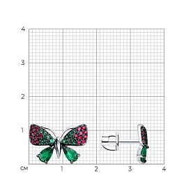 Серьги SOKOLOV - Серебро 925, Фианит (арт. 94025992)