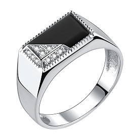 Кольцо Talant - Серебро 925, Агат, Фианит (арт. 21-72-0801-17553)