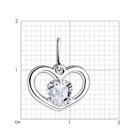 Подвеска SOKOLOV - Серебро 925, Фианит (арт. 94031720)