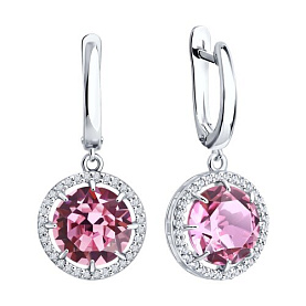 Серьги Diamant - Серебро 925, Кристалл (арт. 94-121-00513-1)