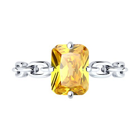 Кольцо SOKOLOV - Серебро 925, Фианит (арт. 94014228)