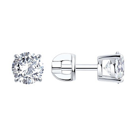 Серьги SOKOLOV - Серебро 925, Бриллианит (арт. 94027752)