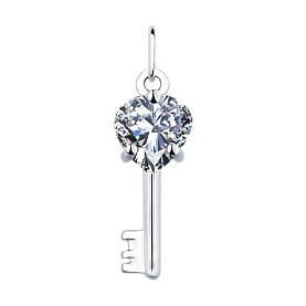 Подвеска SOKOLOV - Серебро 925, Фианит (арт. 94031412)