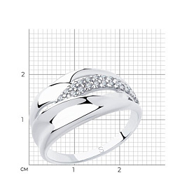 Кольцо SOKOLOV - Серебро 925, Фианит (арт. 94012921)