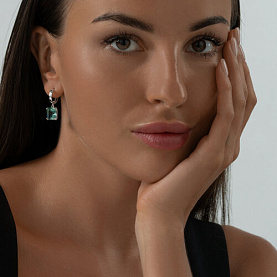 Серьги SOKOLOV - Серебро 925, Синтетический ситалл (арт. 92022846)