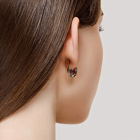 Серьги SOKOLOV - Серебро 925, Аметист, Фианит (арт. 92022268)