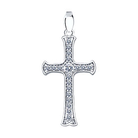 Подвеска SOKOLOV - Серебро 925, Фианит (арт. 94120115)