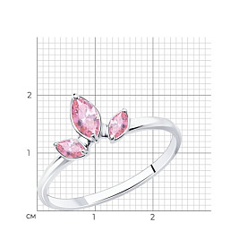 Кольцо SOKOLOV - Серебро 925, Фианит (арт. 94013492)