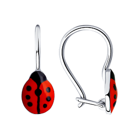 Серьги SOKOLOV - Серебро 925, Эмаль (арт. 94024301)