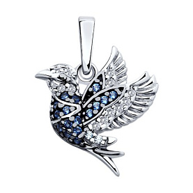 Подвеска SOKOLOV - Серебро 925, Фианит (арт. 94033201)