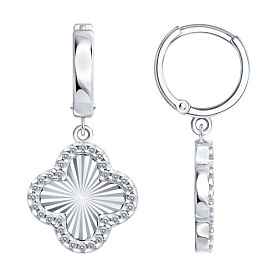 Серьги SOKOLOV - Серебро 925, Фианит (арт. 94027287)