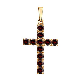 Подвеска SOKOLOV - Серебро 925, Гранат (арт. 92030513)