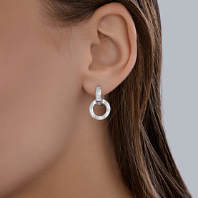 Серьги SOKOLOV - Серебро 925, Фианит (арт. 94027215)