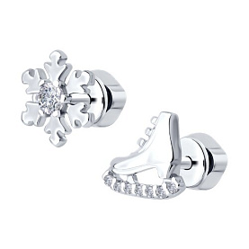 Серьги Diamant - Серебро 925, Фианит (арт. 94-122-02284-1)