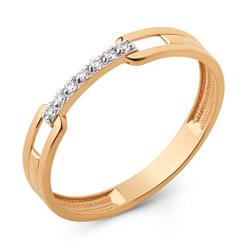 Кольцо ЮФ Династия - Золото 375, Фианит (арт. 027471-5102)