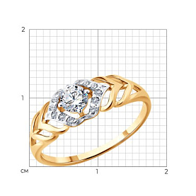 Кольцо SOKOLOV - Серебро 925, Фианит (арт. 93011177)