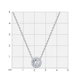 Колье Diamant - Серебро 925, Фианит (арт. 94-170-00194-2)