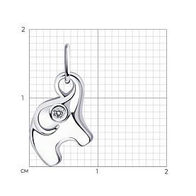 Подвеска Diamant - Серебро 925, Фианит (арт. 94-130-01085-1)