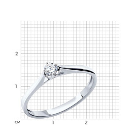 Кольцо SOKOLOV - Золото 585, Бриллиант (арт. 1011384)