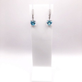 Серьги Фиделис - Серебро 925, Фианит (арт. SE-B2083C3)