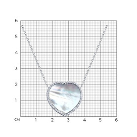 Колье SOKOLOV - Серебро 925, Перламутр, Фианит (арт. 83070065)