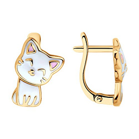 Серьги SOKOLOV - Серебро 925, Эмаль (арт. 93022449)