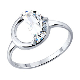 Кольцо SOKOLOV - Серебро 925, Фианит (арт. 94015001)