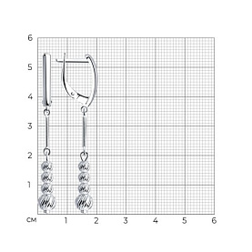 Серьги Diamant - Серебро 925 (арт. 94-121-01609-1)