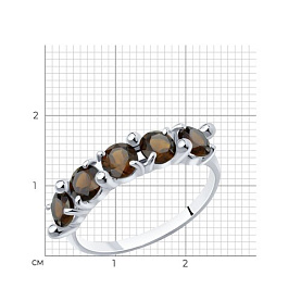 Кольцо Diamant - Серебро 925, Гранат (арт. 94-310-00346-4)