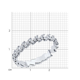Кольцо SOKOLOV - Серебро 925, Фианит (арт. 94013687)