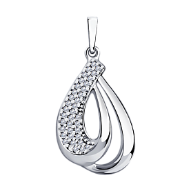 Подвеска Diamant - Серебро 925, Фианит (арт. 94-130-00691-1)