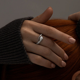 Кольцо SOKOLOV - Серебро 925, Фианит (арт. 94013873)