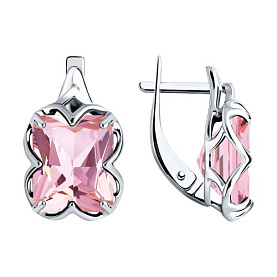 Серьги SOKOLOV - Серебро 925, Фианит (арт. 92021365)