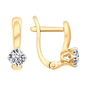 Серьги SOKOLOV - Серебро 925, Фианит (арт. 93022388)