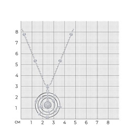 Колье SOKOLOV - Серебро 925, Фианит (арт. 94071363)