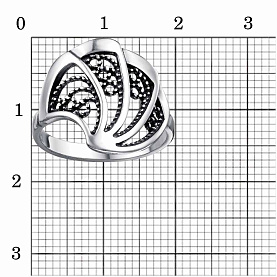 Кольцо Красная пресня - Серебро 925 (арт. 23015120)