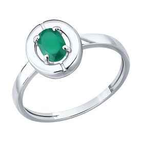 Кольцо SOKOLOV - Серебро 925, Агат (арт. 92014843)