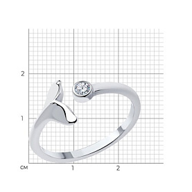 Кольцо SOKOLOV - Серебро 925, Фианит (арт. 94013689)