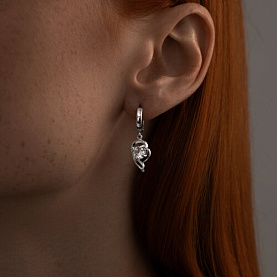 Серьги SOKOLOV - Серебро 925, Фианит (арт. 94026030)