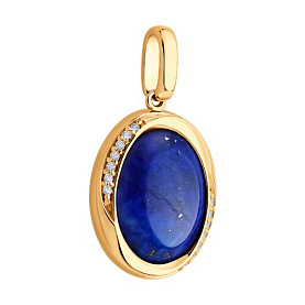 Подвеска SOKOLOV - Серебро 925, Ляпис, Фианит (арт. 83030344)