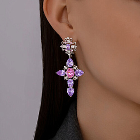 Серьги SOKOLOV - Серебро 925, Фианит (арт. 94026883)