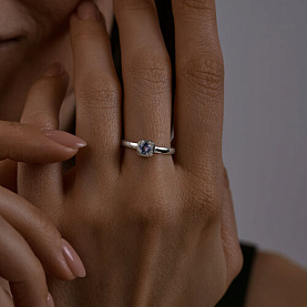 Кольцо SOKOLOV - Серебро 925, Танзанит (арт. 92012104)