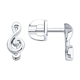 Серьги Diamant - Серебро 925, Фианит (арт. 94-122-02285-1)