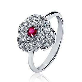 Кольцо Platinum Lab. - Платина 950 (арт. ПК-040Р-02)